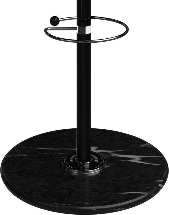CASARIA Kapstok - 360° Draaibaar 14 Haken 37x37x175cm - Zwart