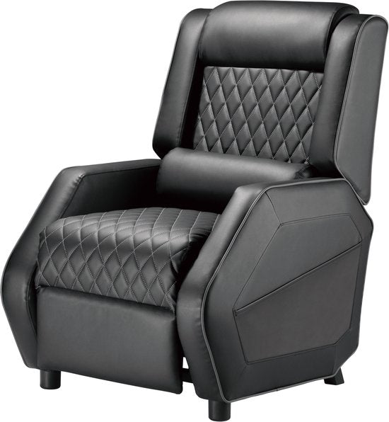 VDD - Gamestoel - Fauteuil - Game stoel - Gamestoel met voetsteun - Gamestoel zwart