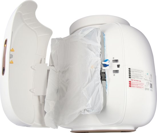 Viervoeter Fresh 3 - Automatische Kattenbak – Zelfreinigend – Bedienen via App – 65L - incl matje en 3 rollen opvangzakjes