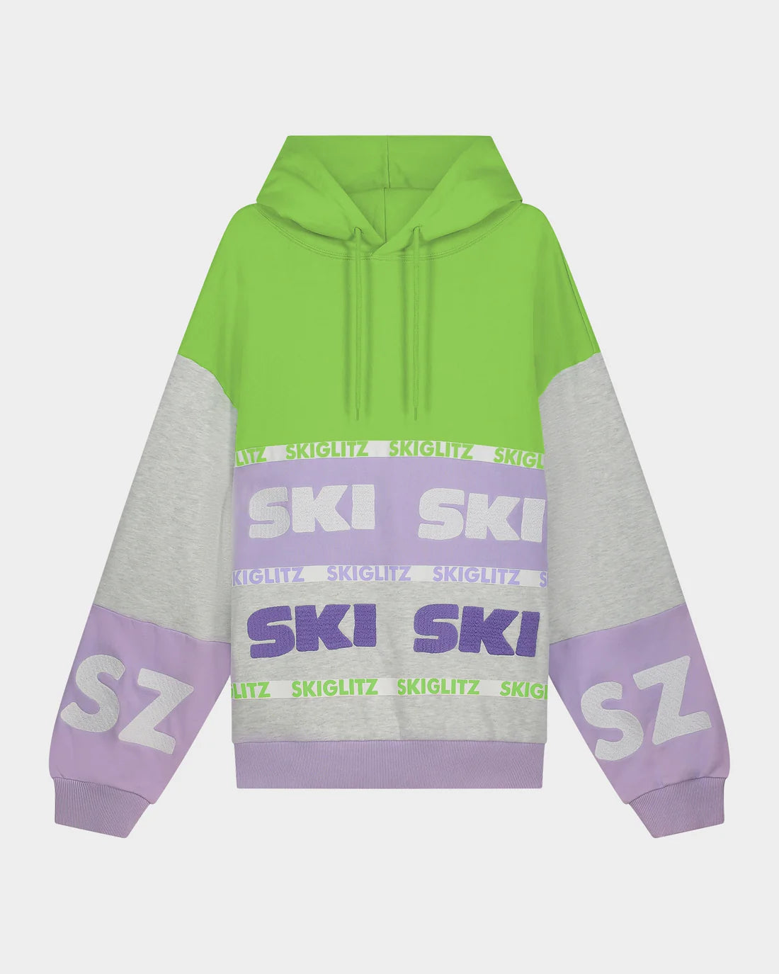 Stieglitz Heidi Hoodie trui Melange grijs - Oversized comfort - 80% katoen / 20% polyester - SKIGLITZ collectie - Maat M