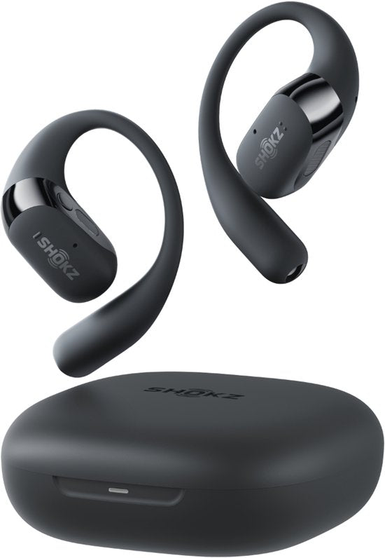 Shokz OpenFit 2 Open-ear Sporthoofdtelefoon – Draadloze Oordopjes – Zwart