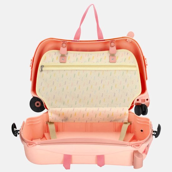 Zebra Trends Ranger Kinder Koffer - Handbagage - Kids - Zitkoffer - Kinderen - Roze