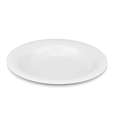Rosenthal Set van 2 Diepe Borden, 24 cm, Wit, Porselein