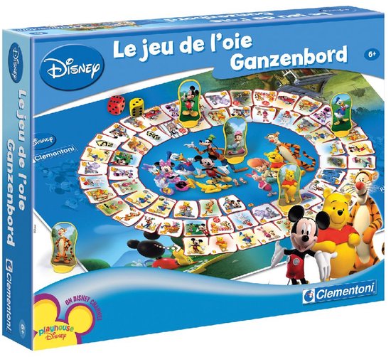 Clementoni Bordspel - Ganzenbord Disney - Gezelschapsspel voor Familie - Kinderen vanaf 6 Jaar