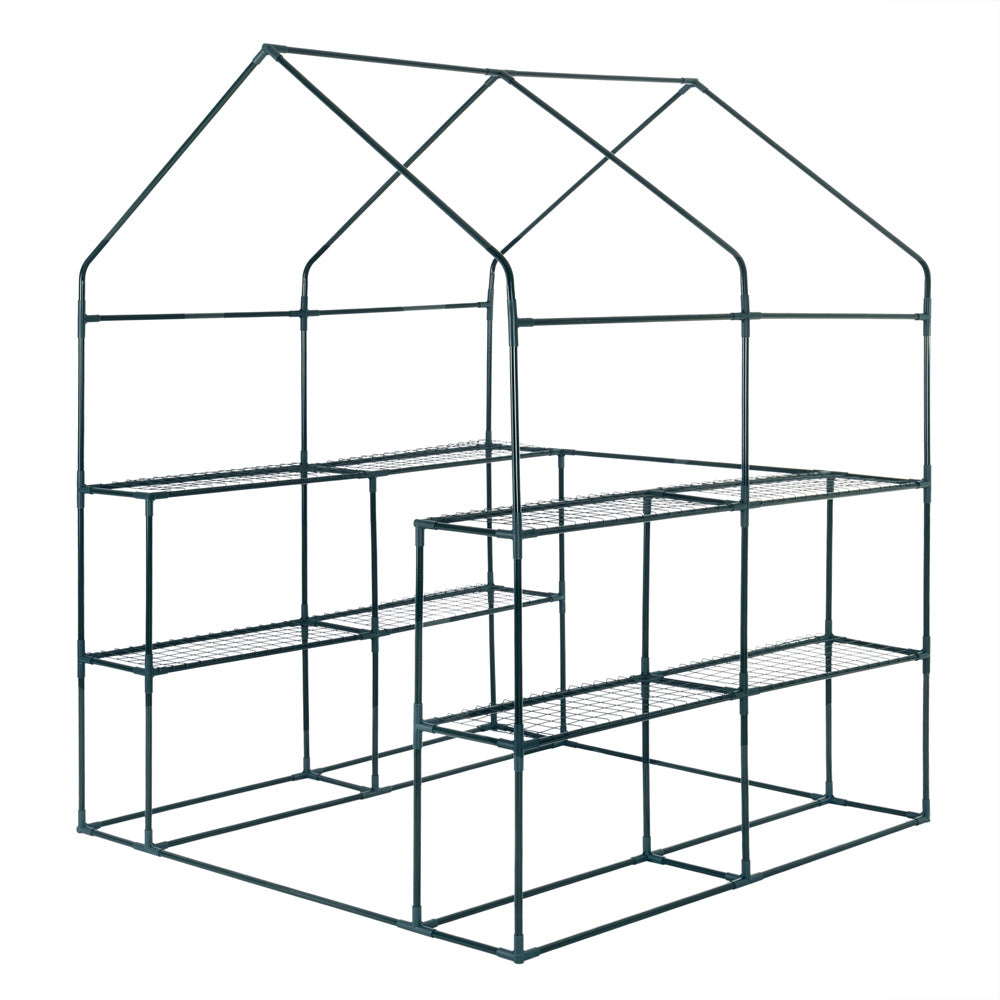 Gardebruk Kweekkas 2m² - 8 Legplanken & 4 Ramen - 195x143x143 cm