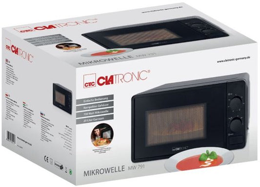 Clatronic MW 791 Zwart Solo-magnetron Aanrecht 20 l 700 W