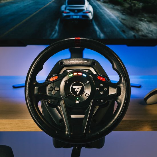 Thrustmaster T128-P - Racestuur en Pedalen - Force Feedback & Magnetische Flippers - Voor PS5/PS4/PC - Geschikt voor Forza Horizon 6 (PC)