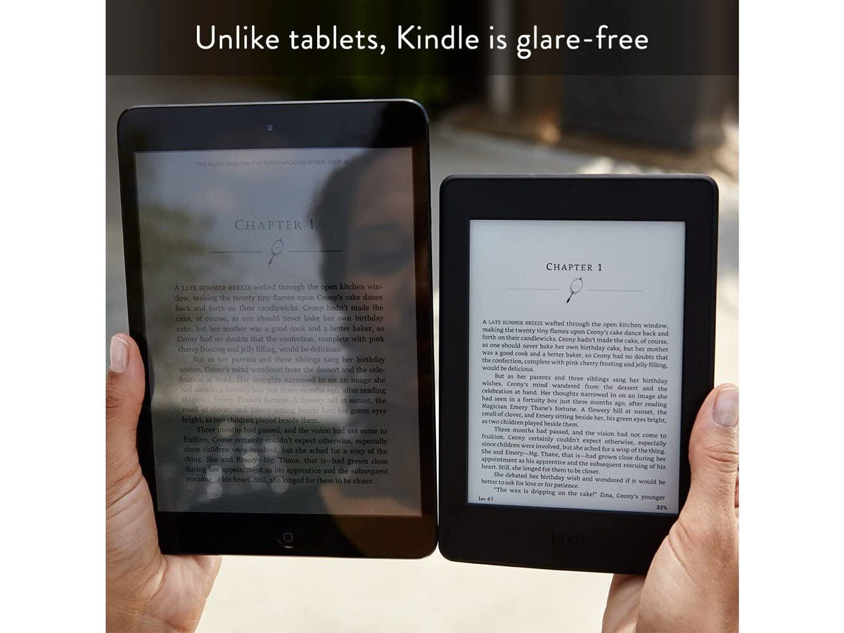 Amazon Kindle Paperwhite E-Reader 7th Gen Wifi - 6 Inch 300 ppi Scherm - Refurbished - 169 x 117 x 9,1 mm