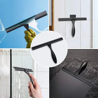 RVS Douchewisser - Doucheschraper 10 Inch Rubberblad - met Zuignap Haak