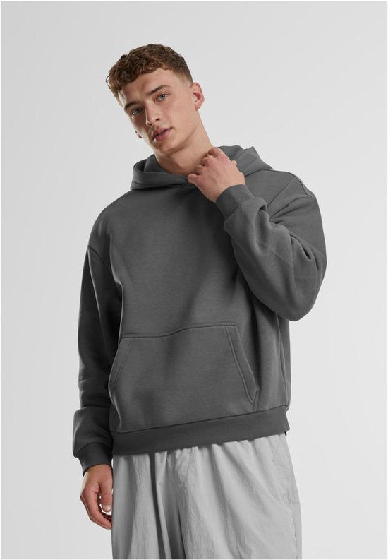 Urban Classics - Fluffy Hoodie/trui - S - Grijs