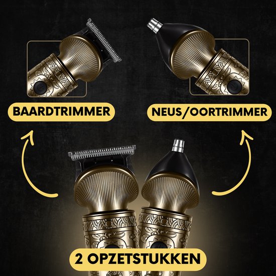 2-in-1 Baardtrimmer Mannen - Trimmer voor Baard en Lichaam - Incl. 2 opzetstukken - Sansbeauté® - Bodygroomer Mannen - Bodytrimmer Heren - Haar trimmer - Tondeuse - 0.5-15MM - Neus en Oor - Trimapparaat - Baard Machine