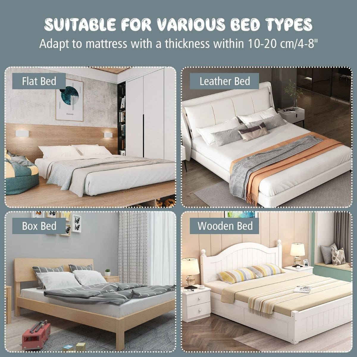 Coast Kinder Bedhekje Veiligheid - 150 x 40 x 42 cm - Wit
