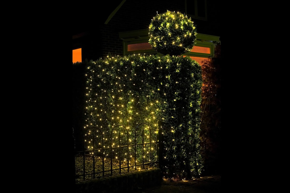 Monzana Lichtgordijn - 200x150cm 160 Leds - Binnen & Buiten Warm Wit