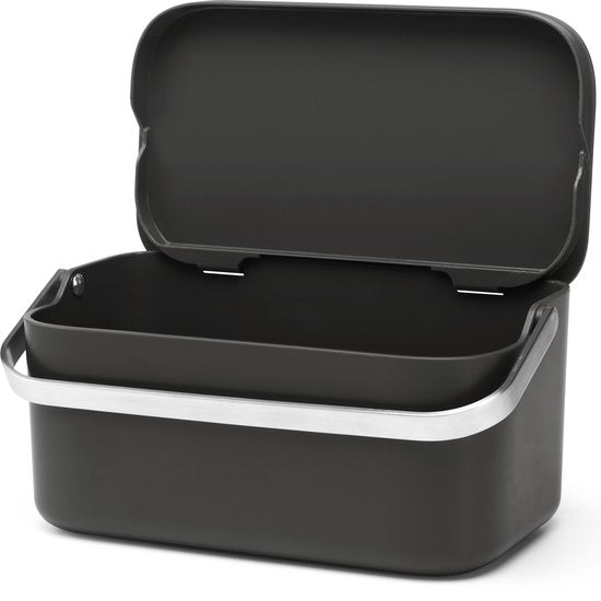 Brabantia SinkSide Afvalbakje Aanrecht - 1,8 liter - Donkergrijs
