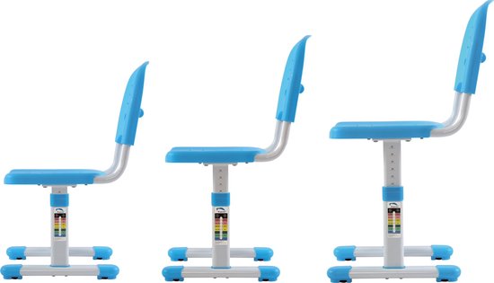 Kinderbureau met bureaustoel ergonomisch in hoogte verstelbaar - tekentafel - schooltafel