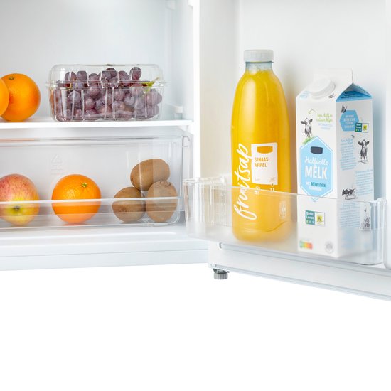 Inventum KK471W tafelmodel koelkast energiezuinig - 93 liter - Zonder vriesvak - 47,5 cm breed - Led-verlichting - Energielabel D - Geschikt voor camper - Vrijstaand - Wit