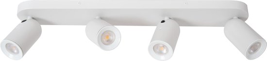Lucide PUNCH - Plafondspot (Plafondlamp) - 4xGU10 (MR16) - Wit