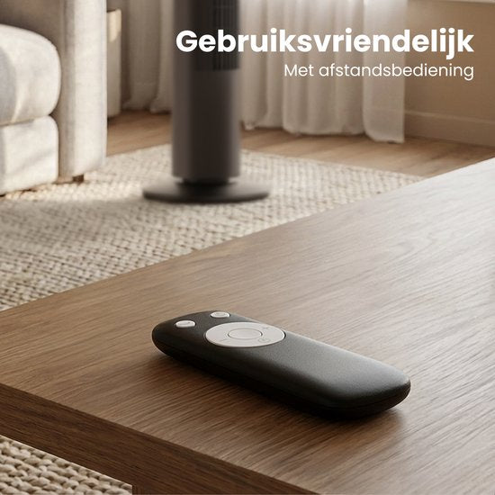 Auronic Torenventilator - Met Afstandsbediening en Timer - Ventilator - 60° Oscillatie - 76 cm - Zwart