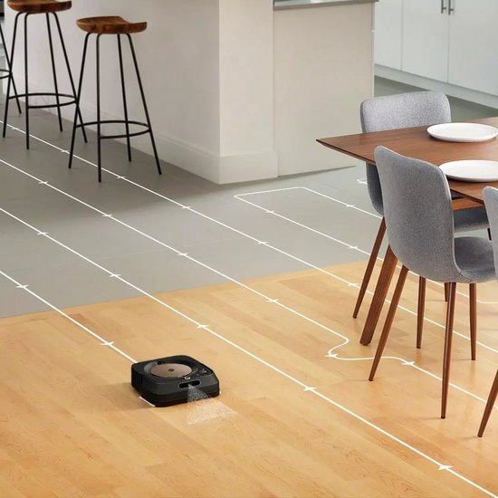 iRobot Braava Jet M6 - Dweil Robot - Zwart - M6132 - Dweilrobot - Met App - Spraakassistent - Goole & Alexa - Smartmapping