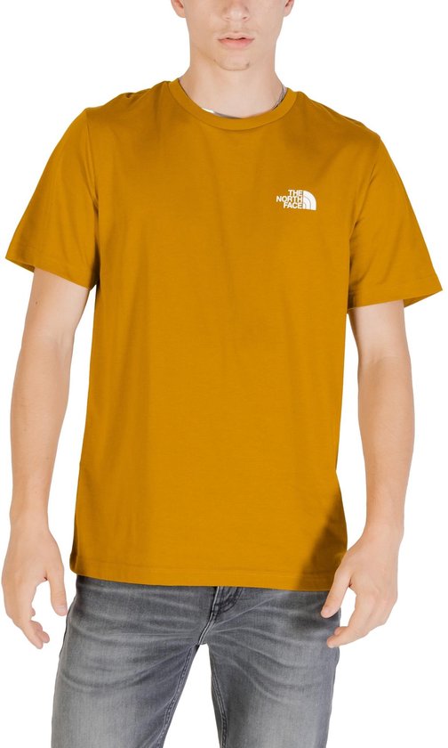 Printed Short Sleeve Round Neck T-Shirt - Camel Shirts
