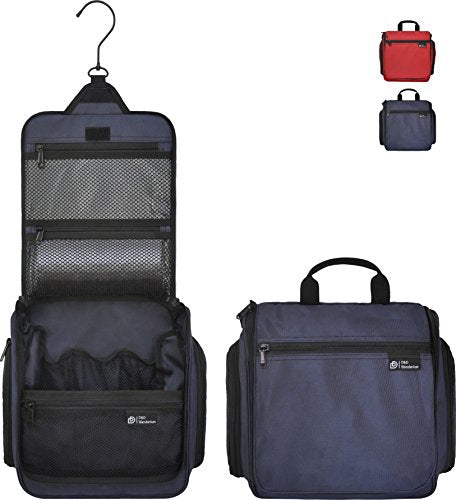 D&D Hangende Toilettas - YKK-Ritsen - 10x10x4cm - Blauw