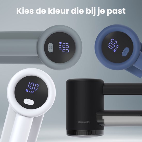 Auronic Elektrische Pluizenverwijderaar Pro - Pluizentondeuse - Accuduur 120 minuten - Oplaadbaar - LED display - Ontpluizer - Blauw