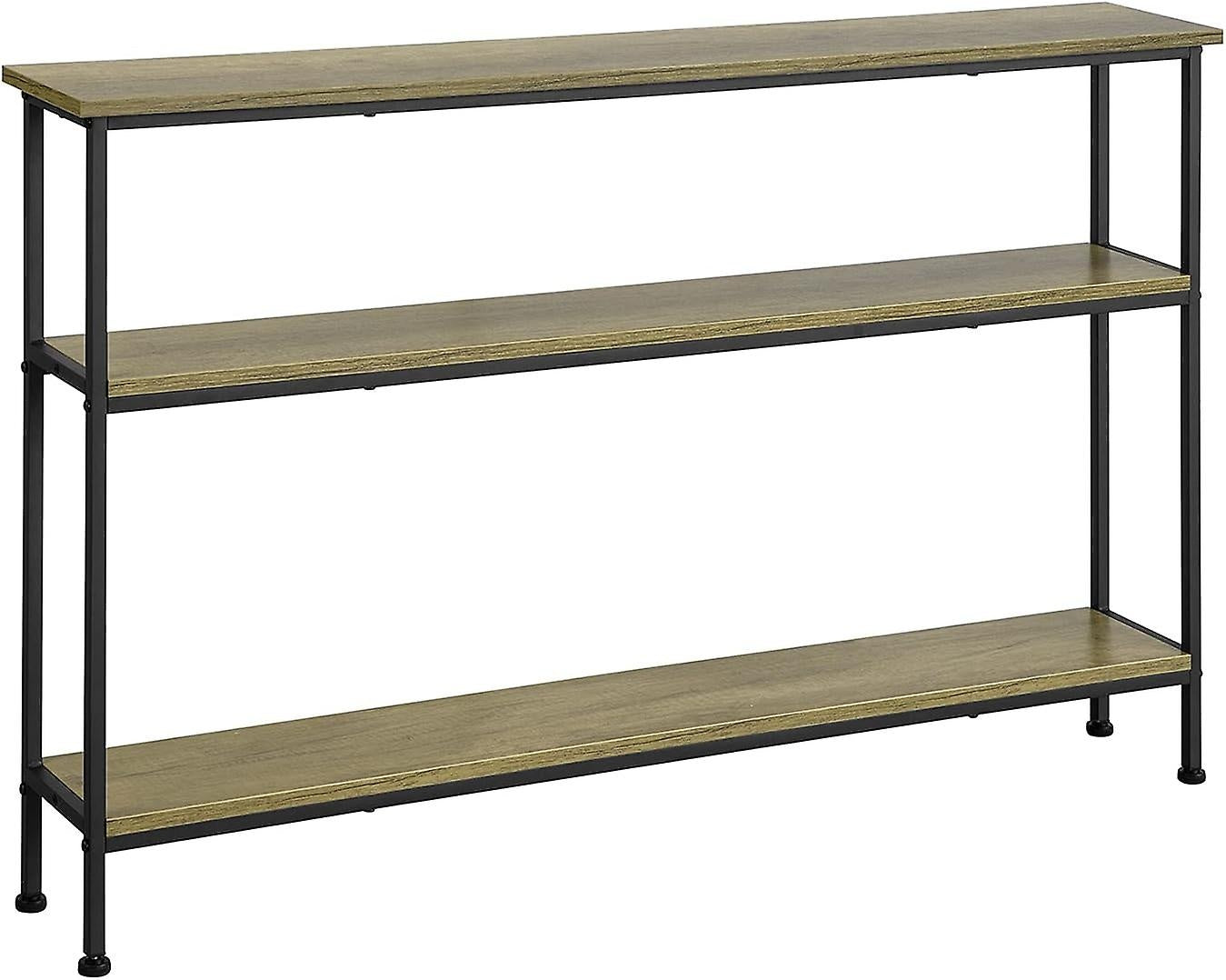 SoBuy Bijzettafel met 3 planken - Max. 50 kg - 120 x 20 x77 cm - Modern