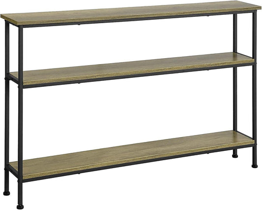 SoBuy Bijzettafel met 3 planken - Max. 50 kg - 120 x 20 x77 cm - Modern