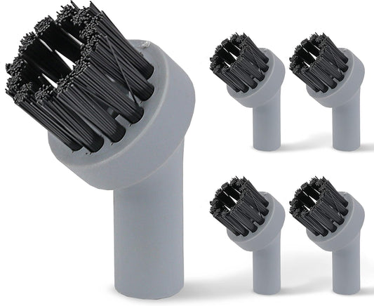 LEBENLANG - Stoomreiniger handapparaat Steam Cleaner - 5x nylon borstel opzetstuk voor LEBENLANG stoomreiniger LBR9727