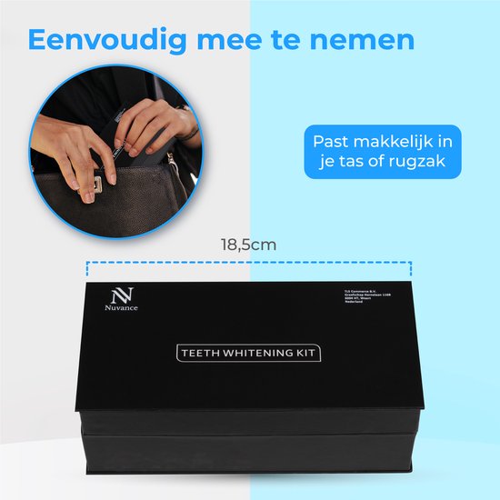 Nuvance - Tandenbleekset - 5 Spuiten Zonder Peroxide (0%) - Tandenblekers - Tanden Bleken - Teeth Whitening Kit - Witte Tanden