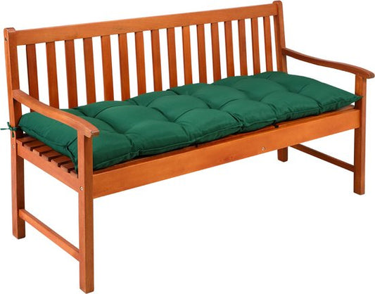 Zitbankkussen 145x45x8cm Visco Effect Indoor Outdoor Bank Groen