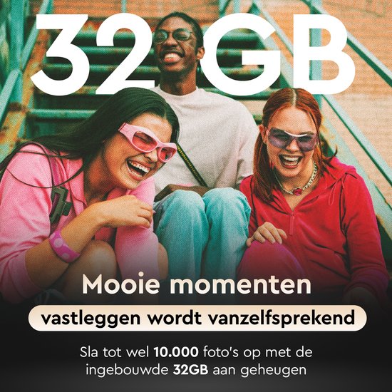 K&L Digitale Camera - Schermvrij - Oplaadbaar - 16.000 Foto's - Fotocamera - Vintage - Inclusief 32GB - Duurzaam - Bruin