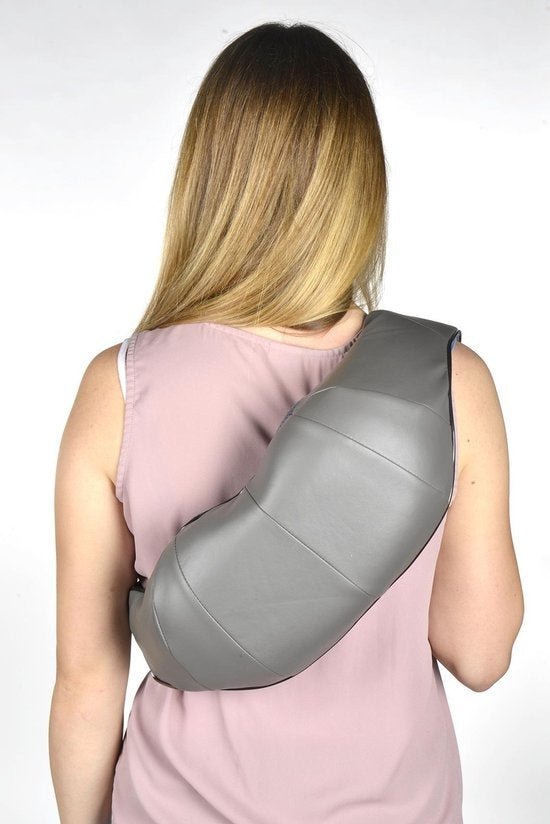 Grundig Elektrisch Shiatsu Massagekussen - Nekmassage Apparaat - 8 Massageknoppen - Warmtefunctie