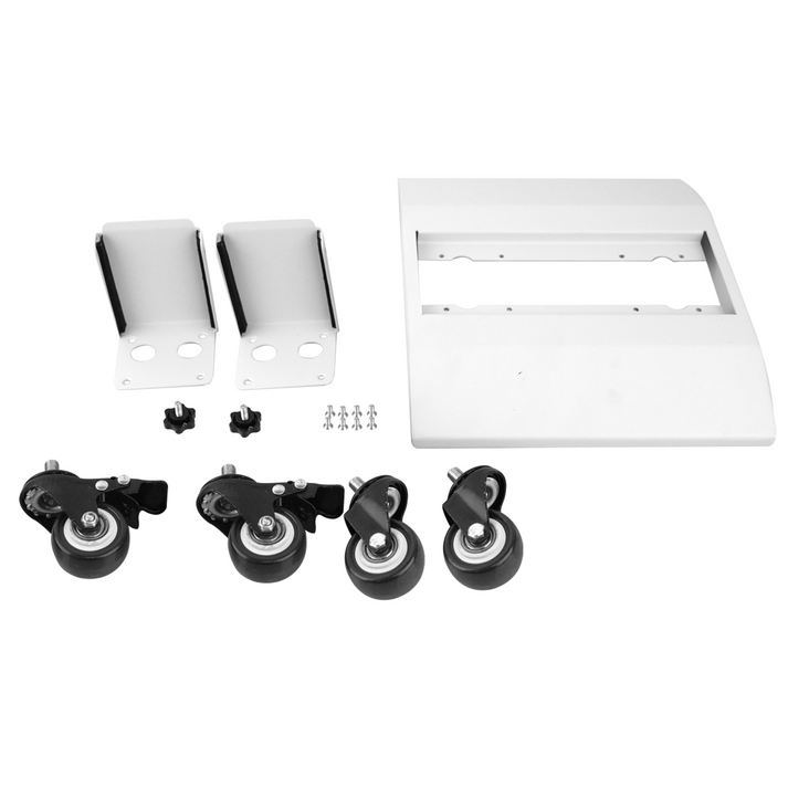 ATP Optimum vloerstandaard met wieltjes voor roodlichttherapie – mobiel en stabiel – wit – 60 × 60 × 180 cm