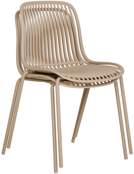 House Nordic Branson Stapelstoel - 55x47x82cm - Zand