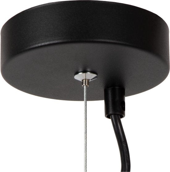 Lucide NINJA - Hanglamp - Ø 11,5 cm - 1xE27 - Geel - Japandi