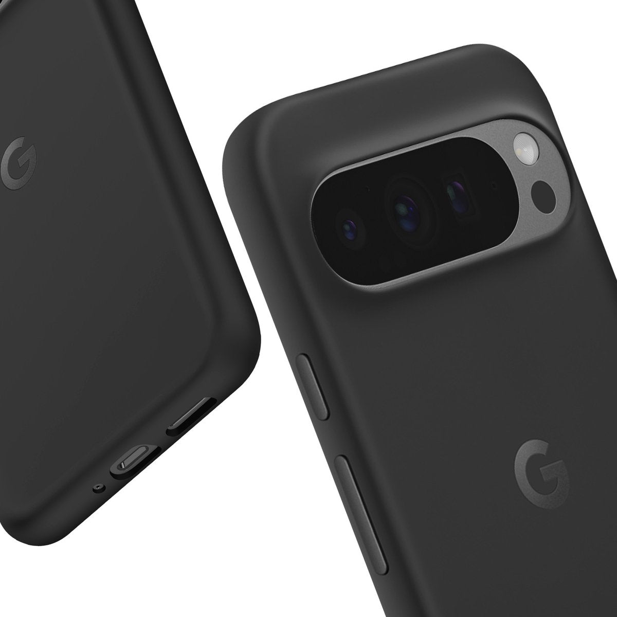 Google Pixel 9 Pro XL Back Cover Hoesje - Duurzaam Siliconen - Schokbestendig - Zwart