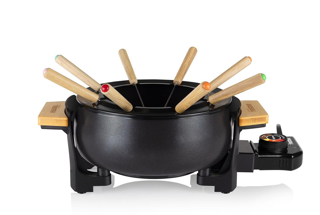 Princess Bamboe Fondueset Zwart - 1,5 Liter - 8 Personen - 1000W
