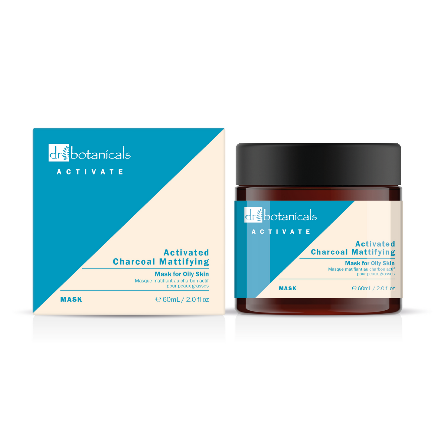 Dr. Botanicals Activate Charcoal Mattifying Mask Vette Huid – 60 ml