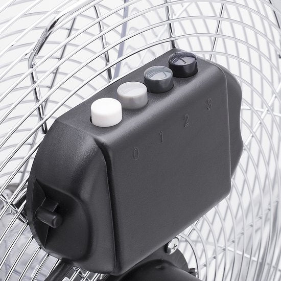 Metalen Vloerventilator 45 cm – 3 Standen – 130° Instelbaar – Sterke Luchtstroom – Tristar VE‑5935