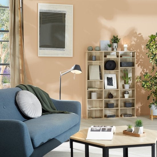 tectake - CD-kast boekenkast Stevie 105,5x19x136,5cm - wit - 403618