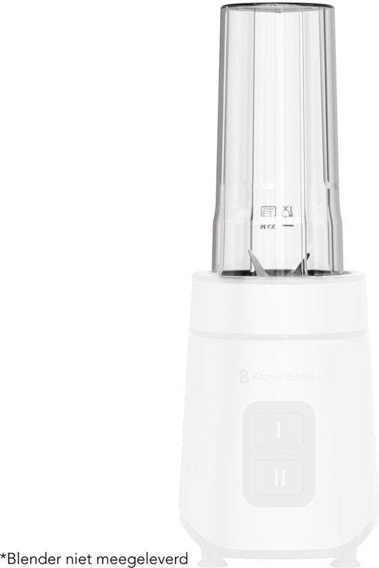 KitchenBrothers To-go Drinkfles - Beker voor Blender - 600ml - Voor KB4144 - Zonder deksel