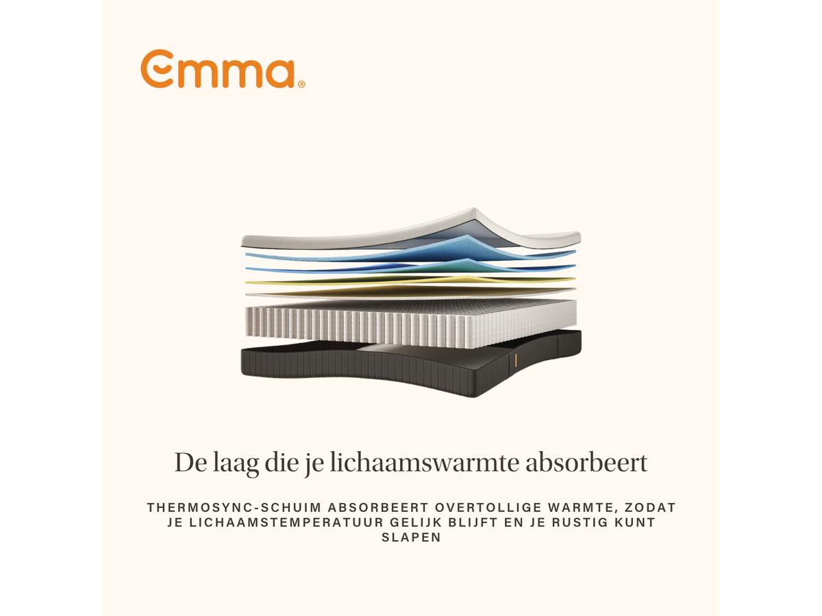 Emma Original Pro Matras - Innovatieve Drukverlichting - maat 160 x 200 cm - Wit
