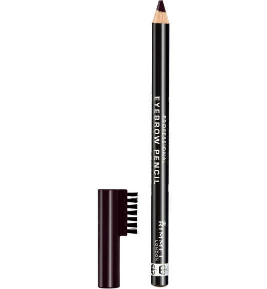 Rimmel London Professional Wenkbrauwpotlood - 004 Black - 1 Stuk - Met Borsteltje