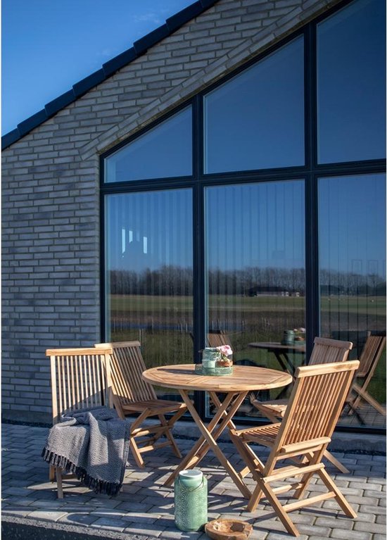 House Nordic Tuinstoel - Set van 2 - Max. 120 kg - Teakhout - 62 x 46 x 89 cm