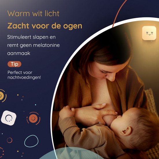 Numsy Babykamer Nachtlampje Stopcontact - Automatische Lichtsensor