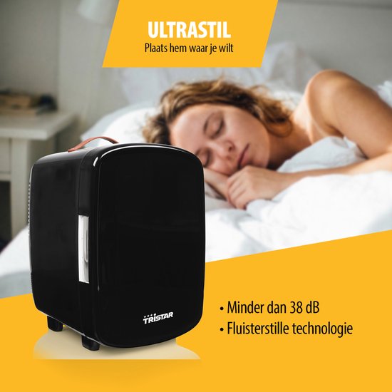 Tristar KB-7610 - Mini Koelkast - 10 L - Make-up Verzorgings Koelkast - Gaming Koelkast - Camping Koelkast - 12/230V