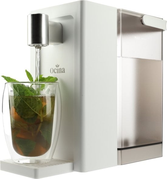 Ocina Heetwaterdispenser - 3L - Digitaal Display - BPA vrij - 2500W - 30x13x26 cm - Wit