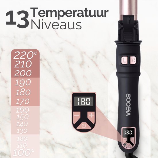 Soosia Automatische Krultang - Haar Kruller Automatisch - Krultangen - Hair Curler - Curling Iron