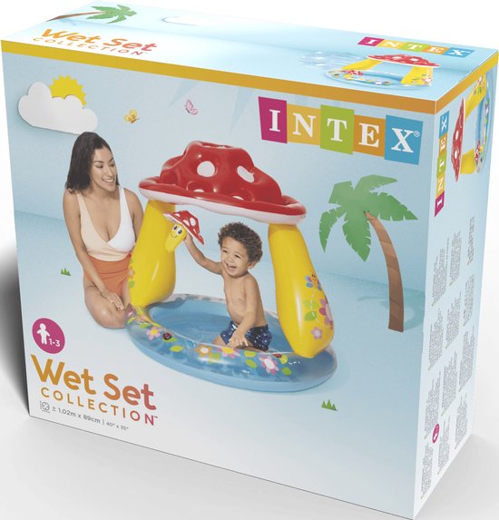 Intex Baby Opblaaszwembad Paddestoel- Ø 102 x 89 cm